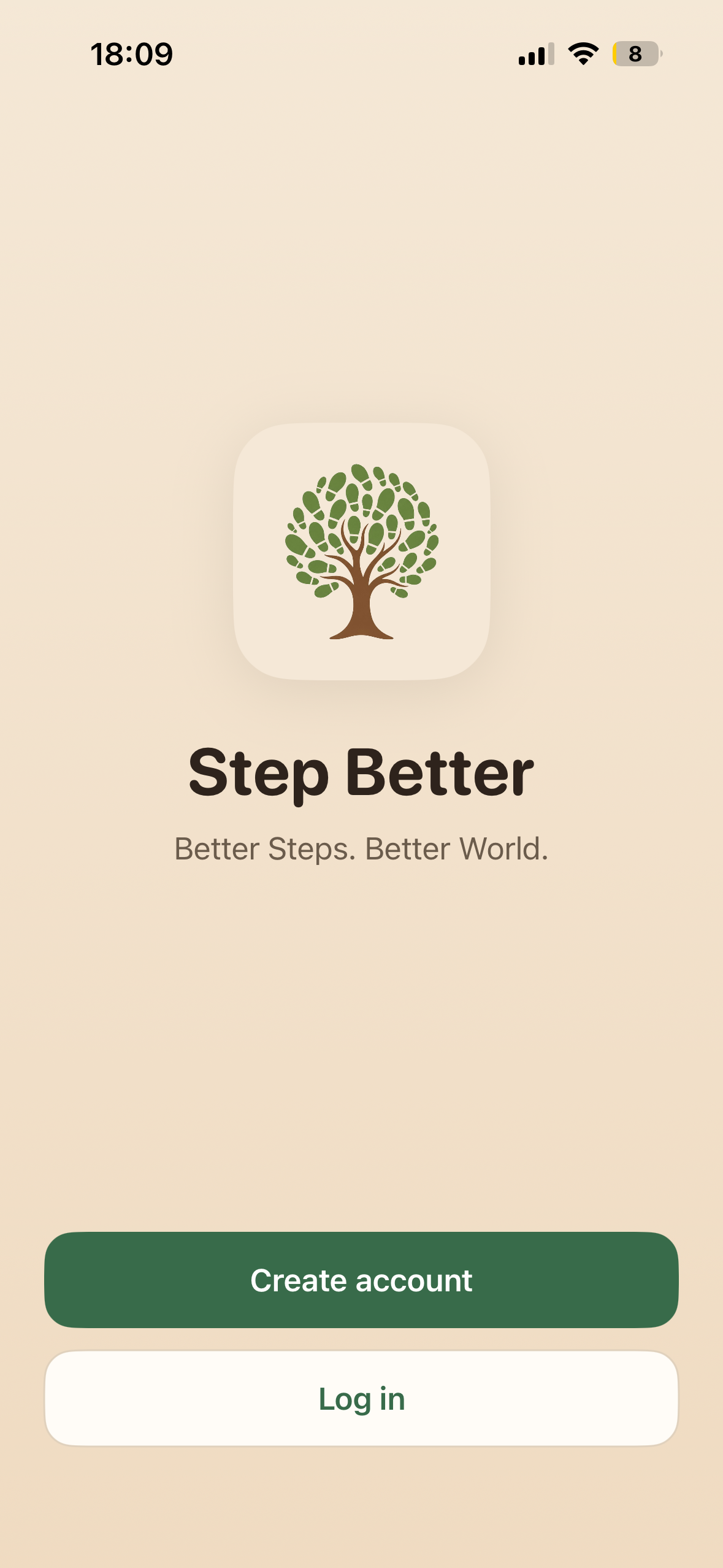 Step Better footprint-tree logo